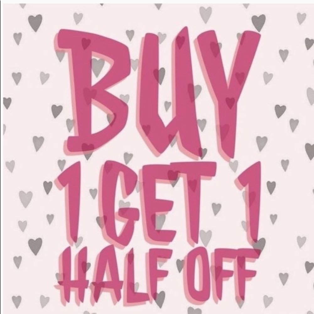 Intimates sale! 
Bundle and save!
Buy 1 get 1 50% off!